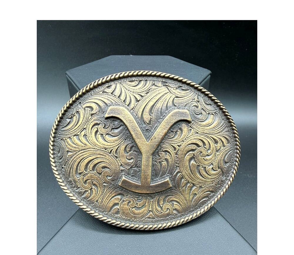 Montana Silversmiths Yellowstone Y Filigree Belt Buckle